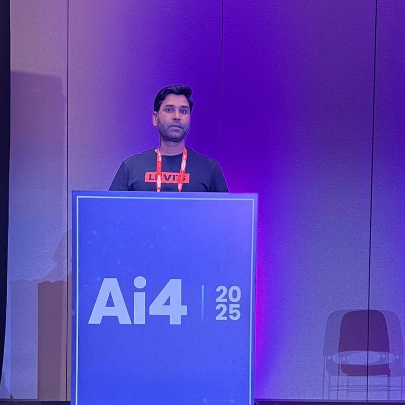 Dr. Kamal Pandey speaking at Ai4 2025
